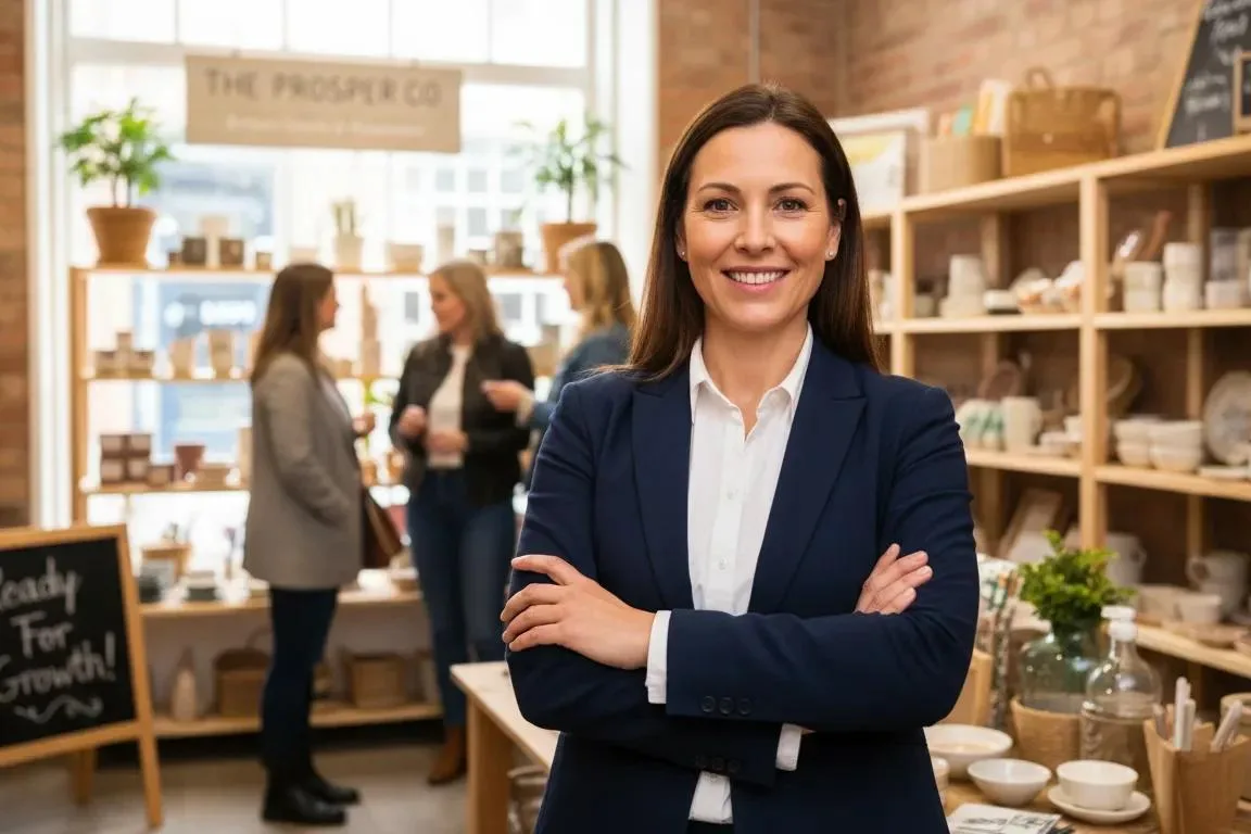 Confident UK business owner happy with improved cash flow