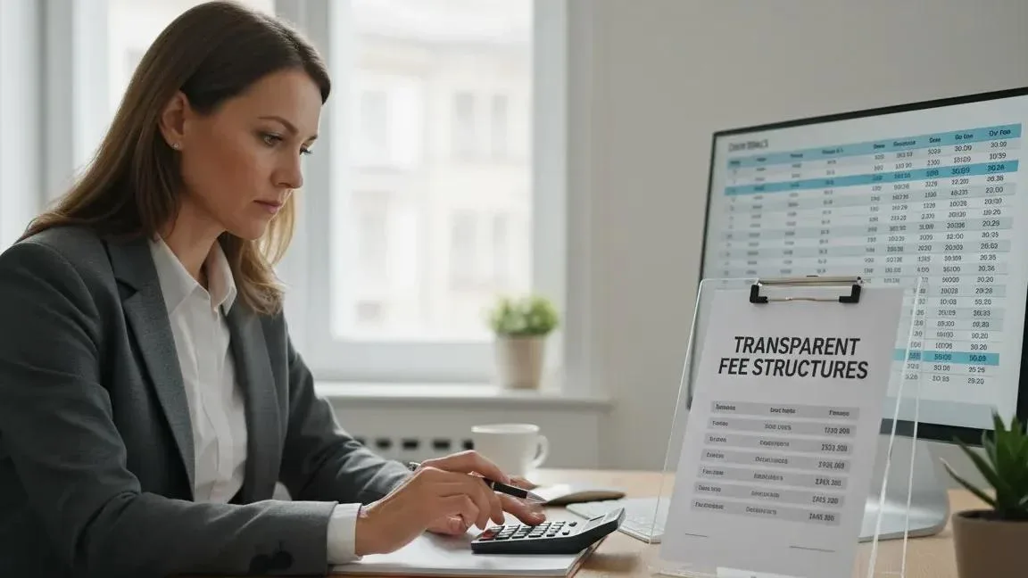 Business owner reviewing transparent instant payouts fee structure and pricing comparison