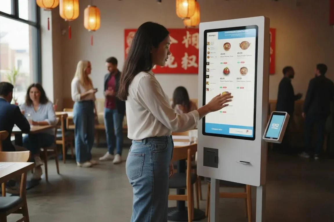 People using Self Service Kiosk in China