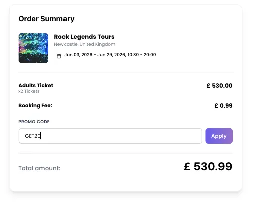 A view of the Promo Code field in the Order Summary section