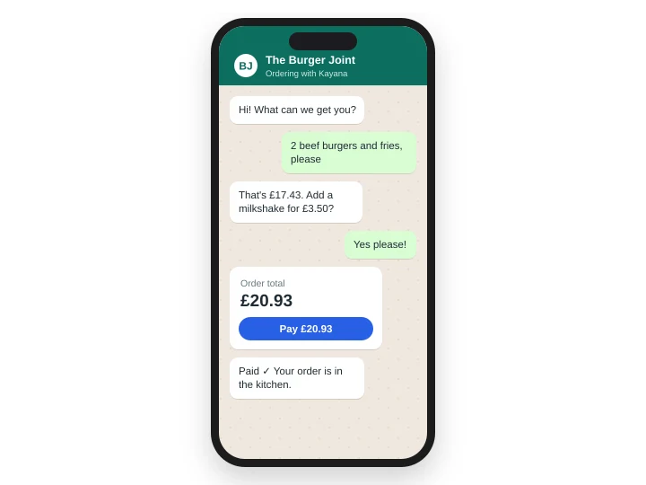 WhatsApp Ordering